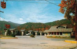Hemlock Motel Individual Stone Cottages Postcard