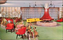 Charles & Lillian Brown's Hotel Copper Fireplace Lounge Postcard