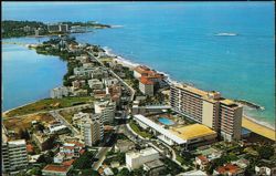 Condado Section, La Concha & Condado Beach Hotels Postcard
