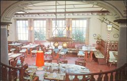 The Swiss Chalet Dining Room, Duncan Hines Postcard