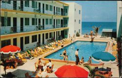 The Seabrook Hotel & Apts. Oceanfront Pool Postcard
