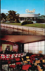 Chary's Restaurant & Cocktail Lounge Exterior and Interior Postcard
