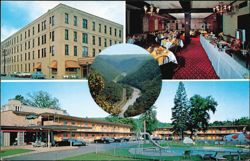 Penn-Wells Motor Inn, Dining Room & Grand Canyon Postcard