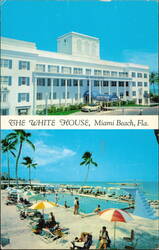 The White House Hotel and Swimming Pool Postcard