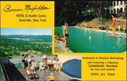Bernarr Macfadden Hotel & Health Center Swimming Pool Postcard