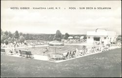 Hotel Gibber Swimming Pool, Sun Deck & Solarium Postcard