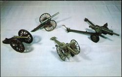 West Point Museum Model Cannons Stages of US Artillery Postcard