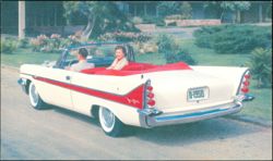 1958 De Soto Fireflite Convertible Classic Car Postcard
