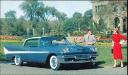1958 DeSoto Firedome 4-Door Sportsman Automobile Postcard