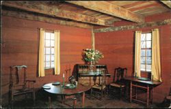 Dining & Living Room, Wick House, St. Clair Quarters Postcard