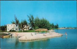 Pelican Cove Apartments & Sandy Swimming Beach Postcard