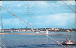 Skyline of Nassau from Across the Harbor, Passenger Tender Postcard