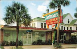 Delmonico Restaurant & Cocktail Lounge Exterior Postcard