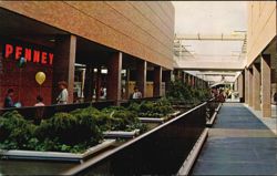 Lloyd Center East Mall Area with Penney Storefront Postcard