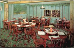 Wissler's Restaurant Interior Dining Room Postcard
