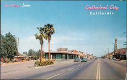 Downtown Street Scene with RCA Victor Music Center Postcard