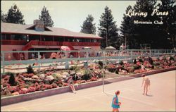 Luring Pines Mountain Club Clubhouse, Pool & Tennis Postcard