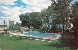 The Willo-Acres Motel Heated Swimming Pool Postcard