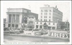 Greystone Hotel and Masonic Temple Postcard