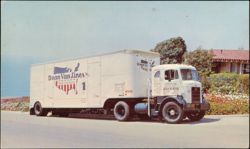 Dean Van Lines Semi-Trailer Moving Truck Postcard