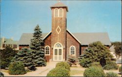Union Church with Bell Tower Postcard