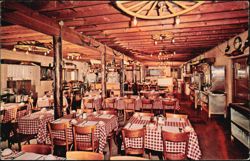 Harman's Ranch Restaurant Interior Dining Room Postcard