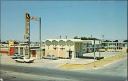 Sands Motel & Mickey Finns Restaurant, Haskell Ave Postcard