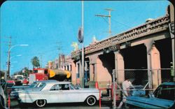 International Line Border Crossing Postcard