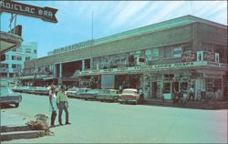 El Mercado Maclovio Herrera Marketplace Street Scene Postcard