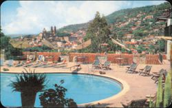 Hotel de la Borda Pool & Panoramic View of Taxco Postcard