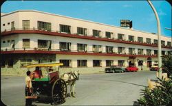 Hotel La Siesta with La Araña Horse-Drawn Carriage Postcard
