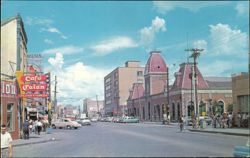 Aduana Fronteriza Customs House & Banco Mercantil Postcard