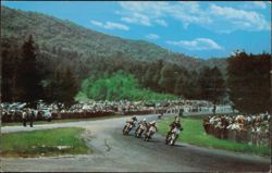 AMA 100 Mile National Championship Motorcycle Road Race Postcard
