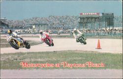 Motorcycles at Daytona International Speedway Postcard