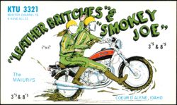 Leather Britches & Smokey Joe CB Radio QSL KTU 3321 Postcard