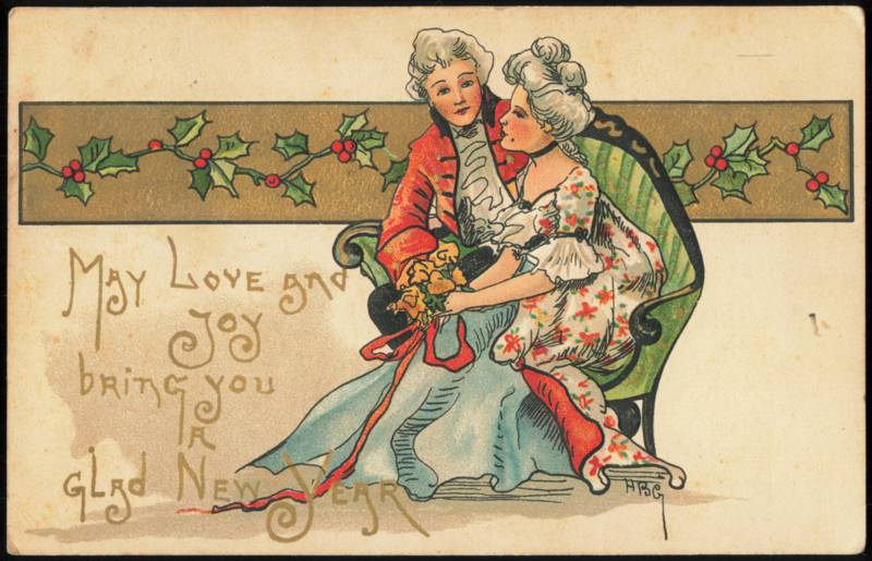 May Love and Joy Bring You a Glad New Year, Couple