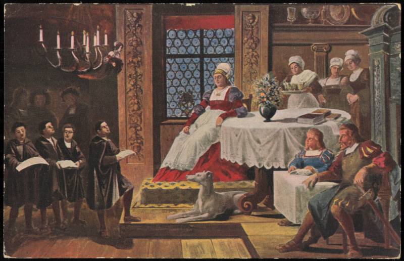 Martin Luther as Choirboy Singing Before Frau Cotta