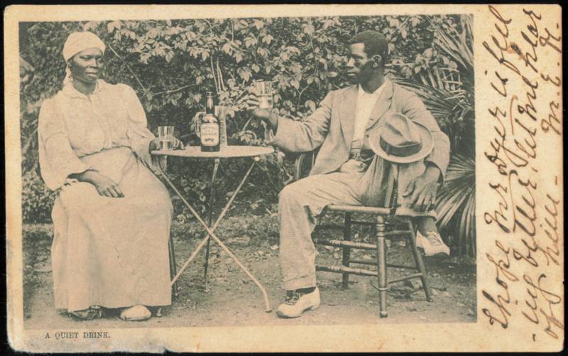 A Quiet Drink, Black Couple with Haig & Haig Whisky