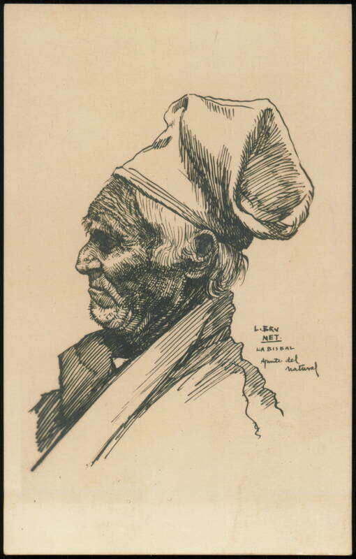 Cataluña - Tipo del País, Man of La Bisbal by L. Brunet