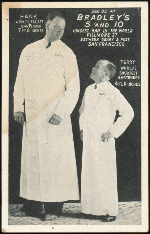 Bradley's 5 & 10 Tallest & Shortest Bartenders