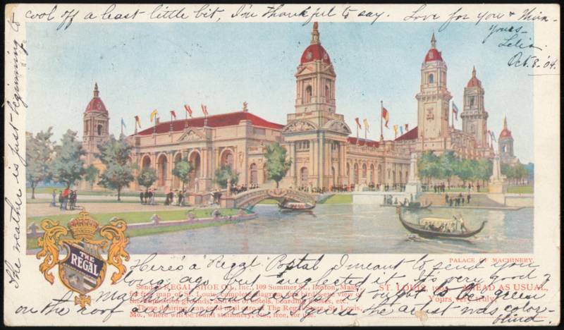 1904 St. Louis World's Fair Palace of Machinery Regal Shoe