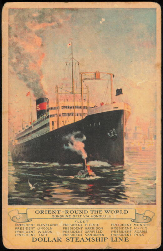 Dollar Steamship Line Orient-Round The World Fleet