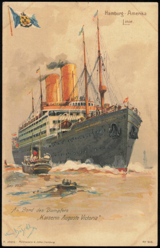 Hamburg-Amerika Linie Dampfer Kaiserin Auguste Victoria