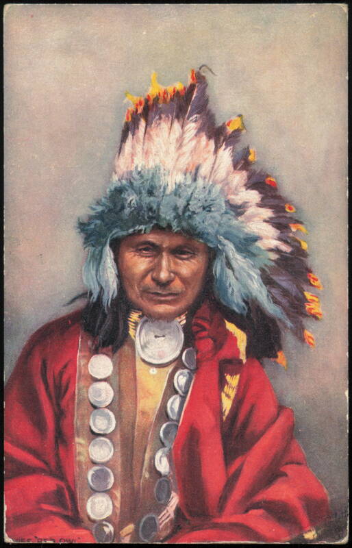 Chief Red Owl, Raphael Tuck Indian Chiefs Series 2171