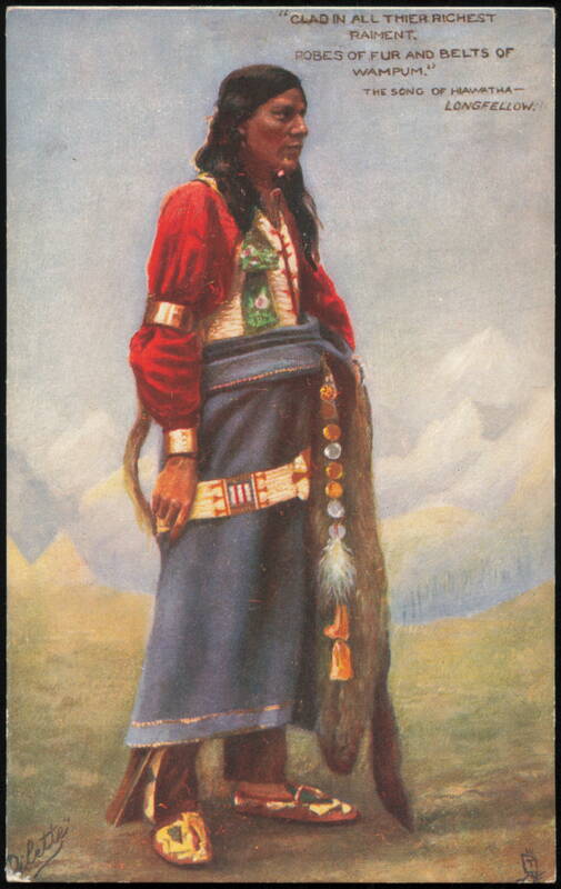 Song of Hiawatha Longfellow, Native American Tuck Oilette