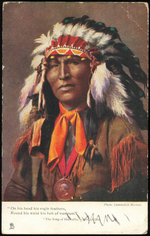 Song of Hiawatha Longfellow Native American Chief