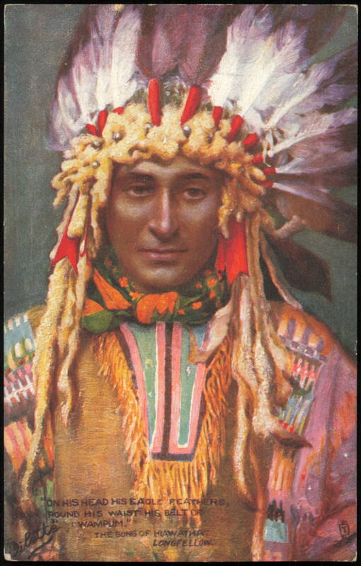The Song of Hiawatha Series II, Raphael Tuck Oilette