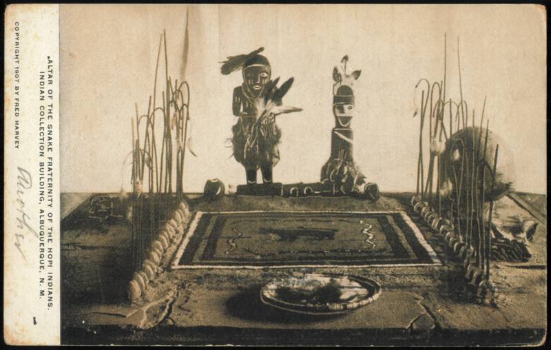 Altar of the Snake Fraternity of the Hopi Indians