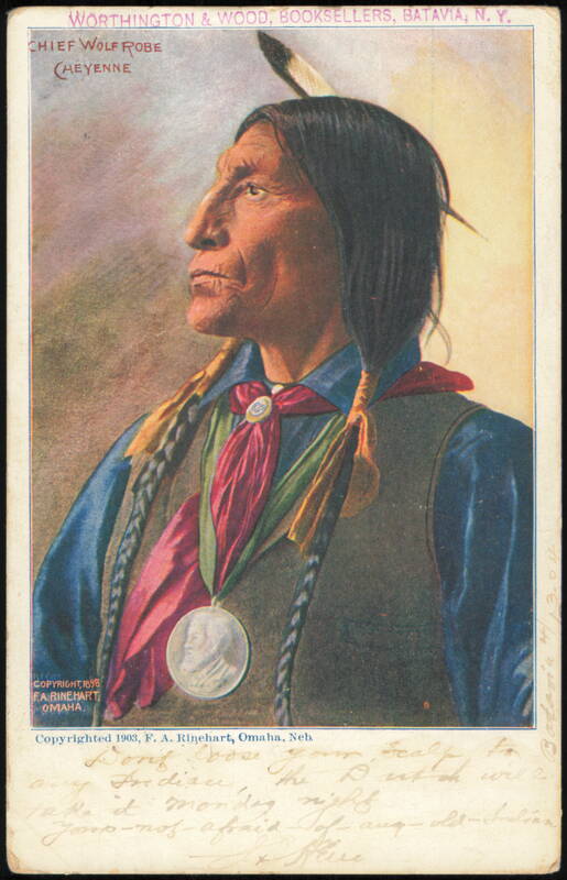 Chief Wolf Robe, Cheyenne - F. A. Rinehart Portrait