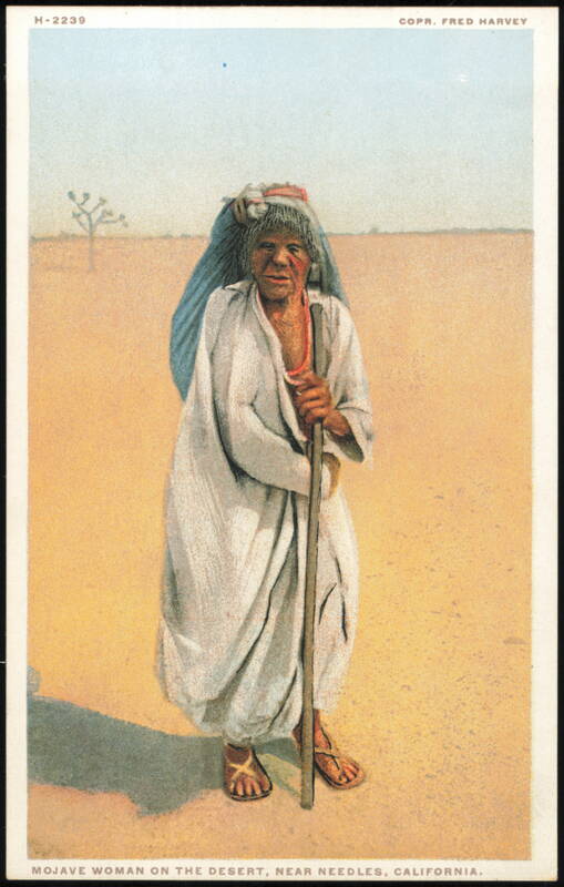 Mojave Woman on the Desert, near Needles